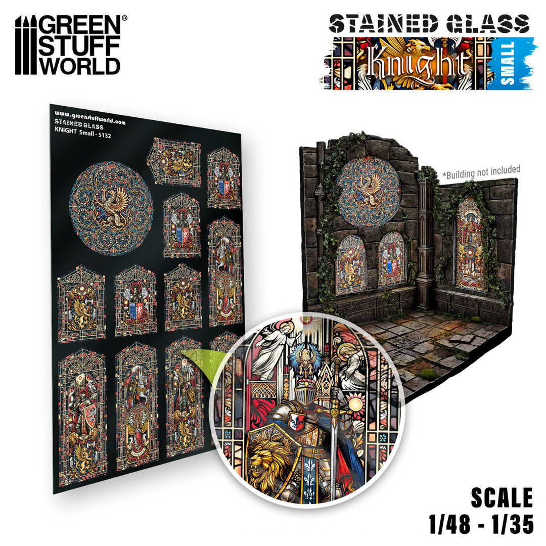 Knight Stained Glass - Small (Green Stuff World)