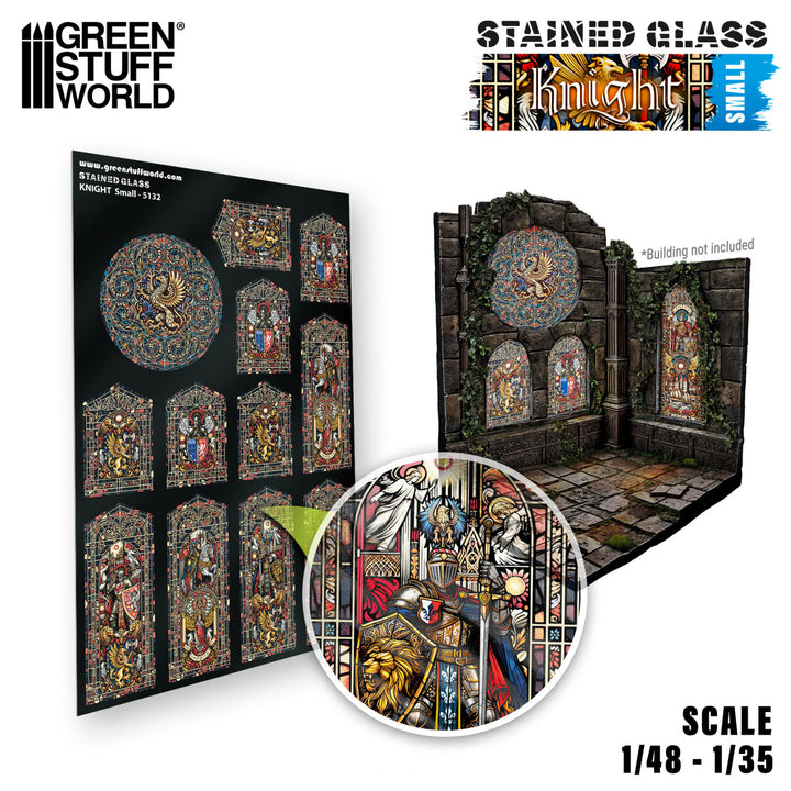Knight Stained Glass - Small (Green Stuff World)