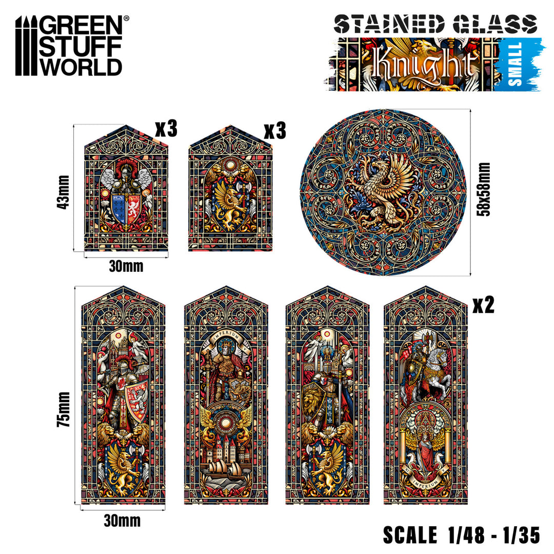 Knight Stained Glass - Small (Green Stuff World)