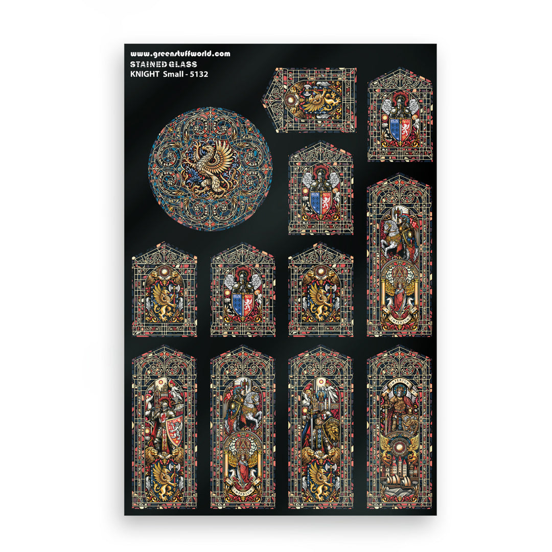 Knight Stained Glass - Small (Green Stuff World)