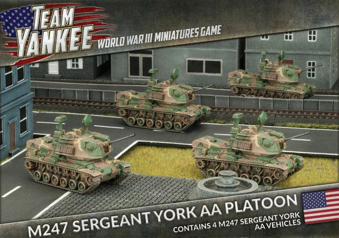 World War III: Team Yankee - M247 Sergeant York AA Platoon (WWIII x4 Tanks) (TUBX10)