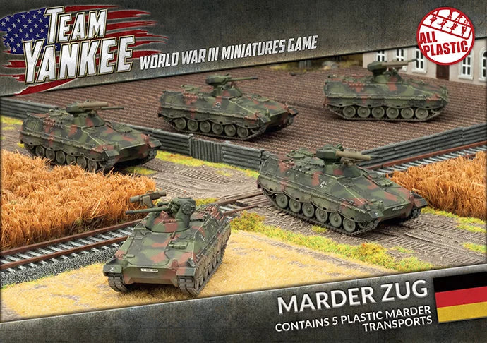 World War III: Team Yankee - Marder Zug (WWIII x5 Tanks Plastic) (TGBX02)