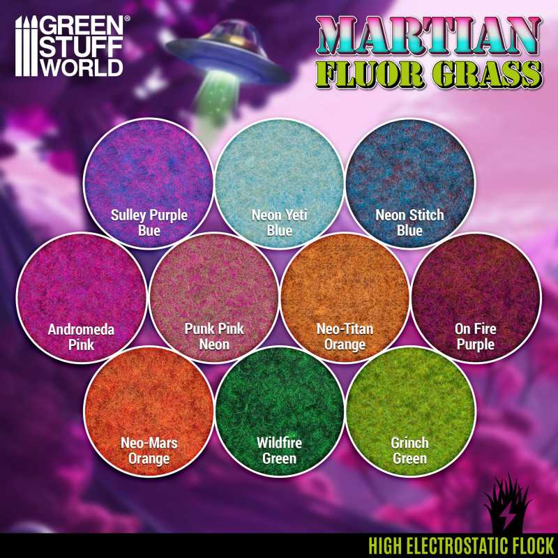 Martian Fluor Grass - Andromeda Pink - 200ml (Green Stuff World)