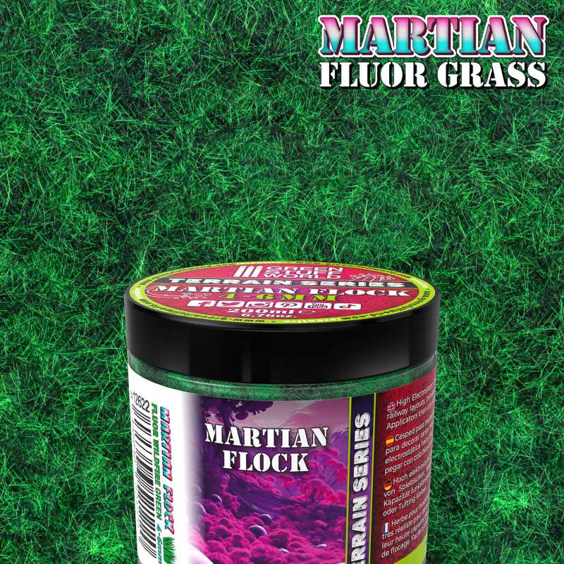 Martian Fluor Grass - Wildfire Green - 200ml (Green Stuff World)