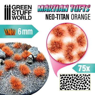 Martian Fluor Tufts - NEO-TITAN ORANGE (Green Stuff World)