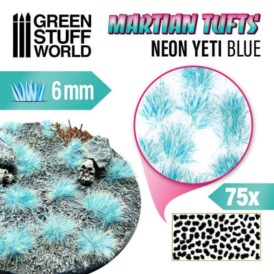 Martian Fluor Tufts - NEON YETI BLUE (Green Stuff World)