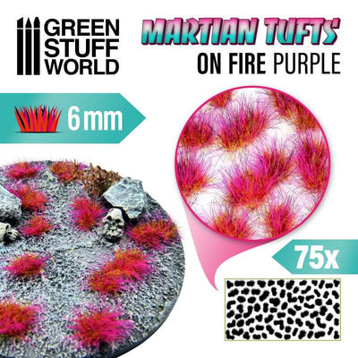 Martian Fluor Tufts - ON FIRE PURPLE (Green Stuff World)
