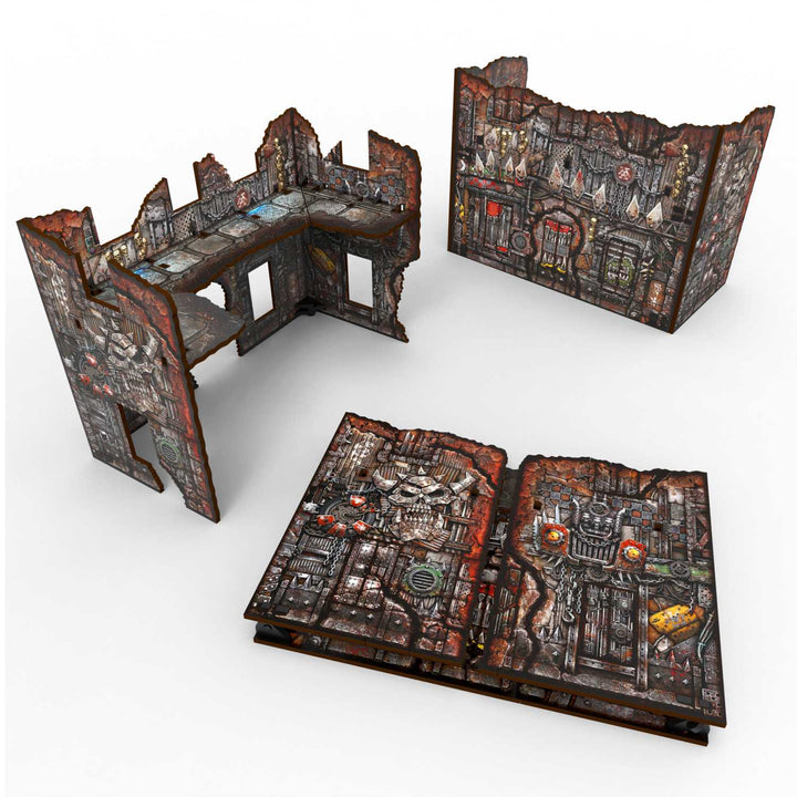 Matched Play Pre-Painted Foldable U-shaped Ruin - Orks (Green Stuff World)