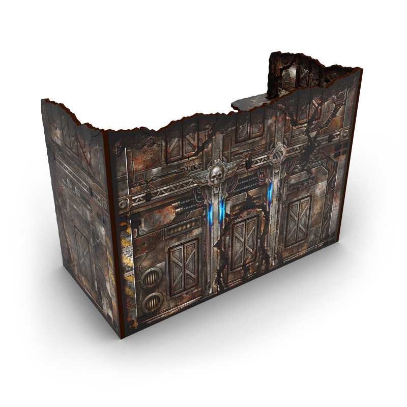 Matched Play Pre-Painted Foldable U-shaped Ruin - Sci-fi (Green Stuff World)