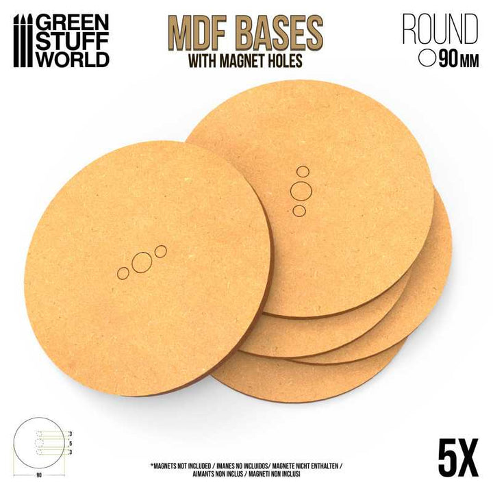 MDF Bases - Round 90mm (Green Stuff World)