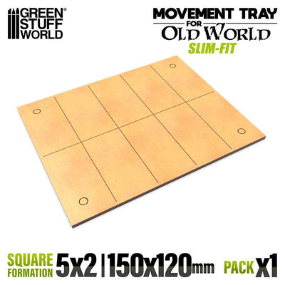 MDF Movement Trays - Slimfit 150x120mm (Green Stuff World)