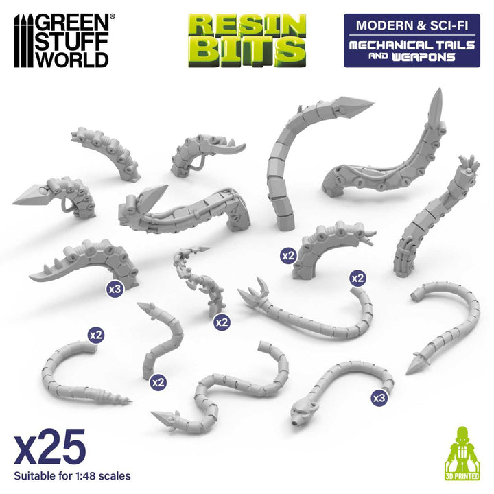 Mechanical Tails and Weapons 1:48 (Green Stuff World)