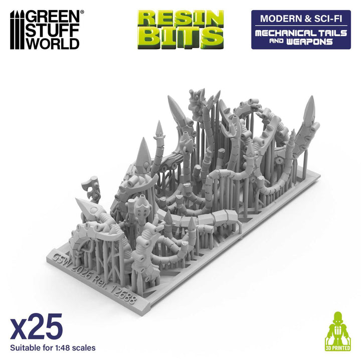 Mechanical Tails and Weapons 1:48 (Green Stuff World)