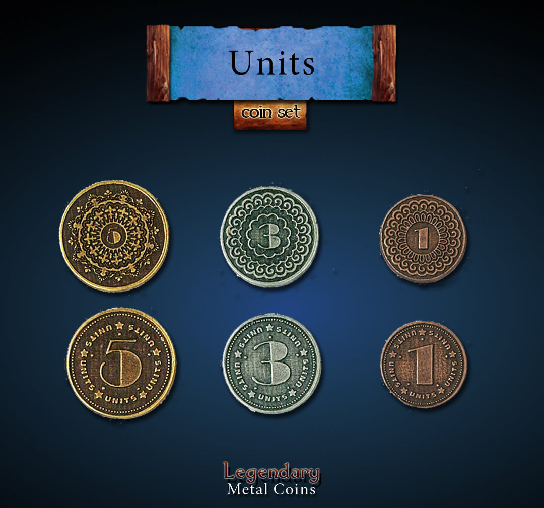 Legendary Metal Coins - Units Coin Set (Drawlab)
