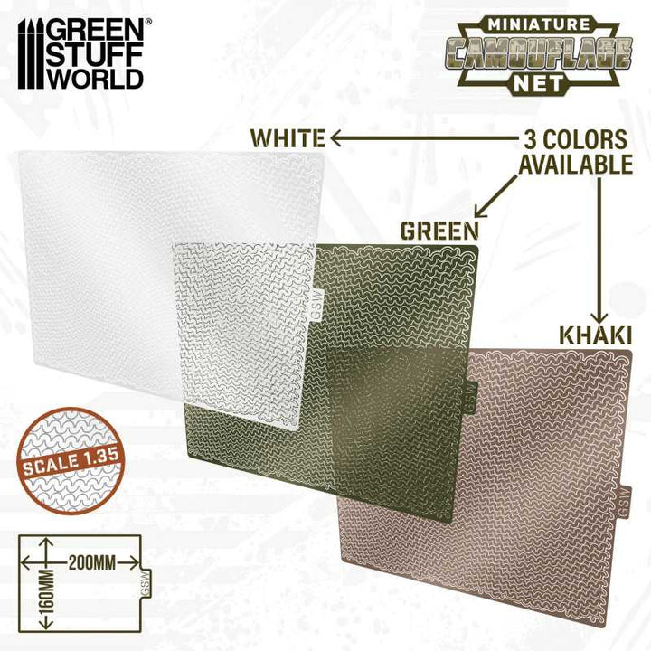 Miniature Camouflage Nets Green 1:35 (Green Stuff World)