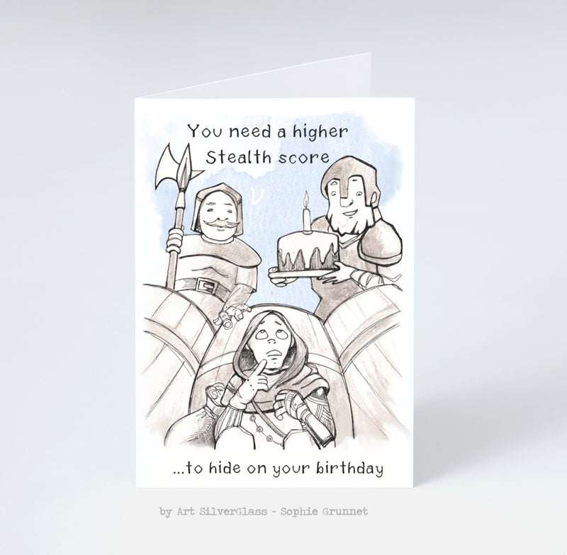 Greeting Card: You need a higher Stealth score