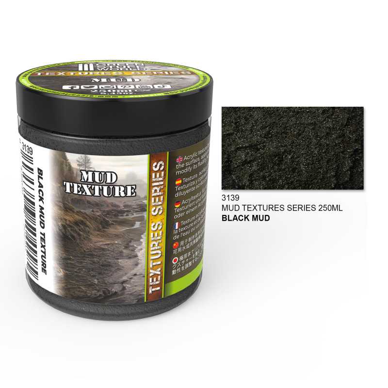 Mud Textures - BLACK MUD 250ml (Green Stuff World)