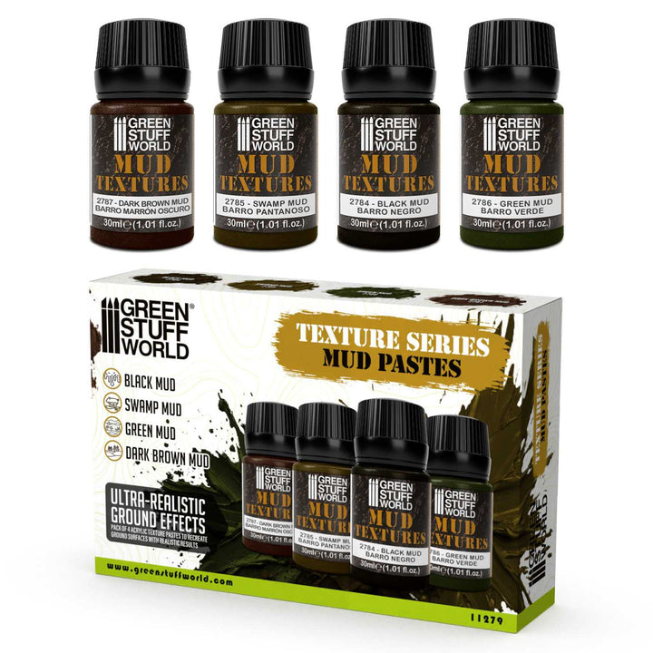 Mud textures set 30ml (Green Stuff World)