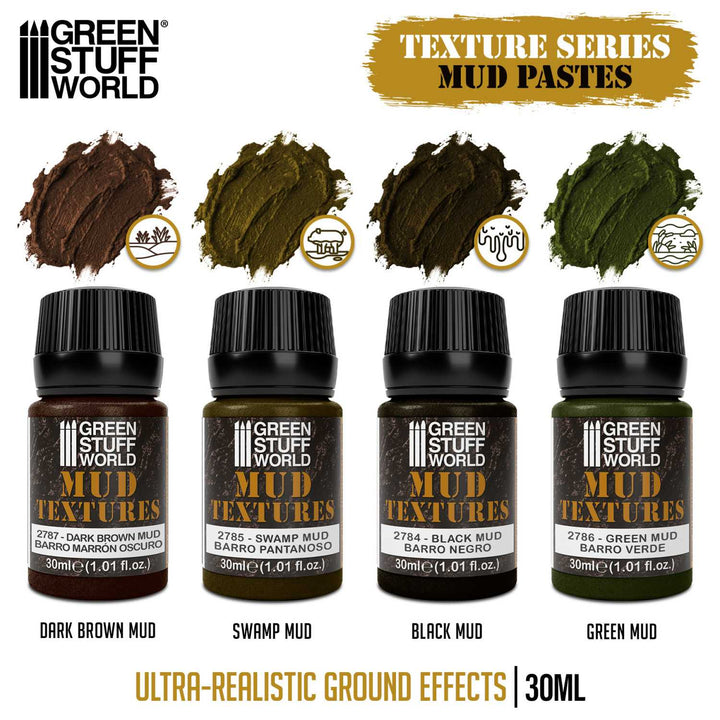 Mud textures set 30ml (Green Stuff World)