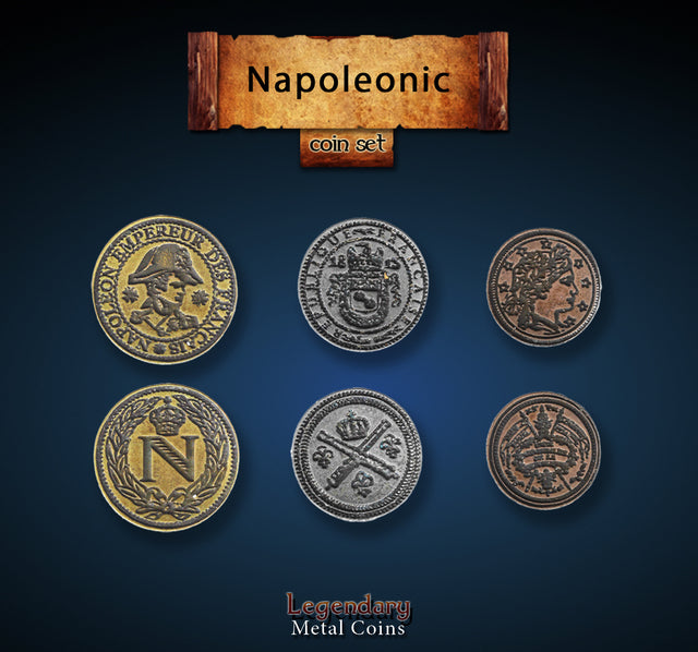 Legendary Metal Coins - Napoleonic Coin Set (Drawlab)