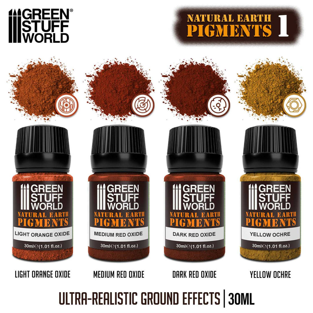 Natural Earth pigments Set 30ml - No. 1 (Green Stuff World)