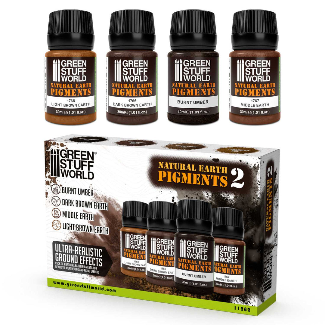 Natural Earth pigments Set 30ml - No. 2 (Green Stuff World)