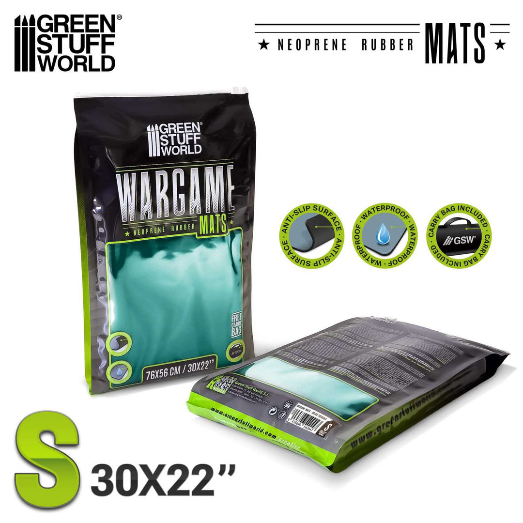 Neoprene Board Game Mat 22x30" Turquoise (56x76 cm) (Green Stuff World)