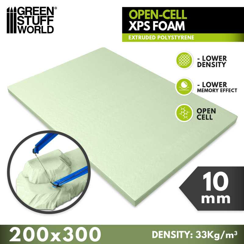 Open-Cell XPS Foam 10 mm (Green Stuff World)