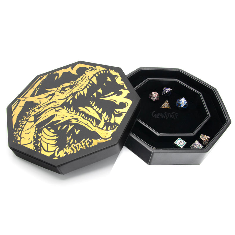 CritStones Dice Arena - Black Dragon (Yellow Lid)
