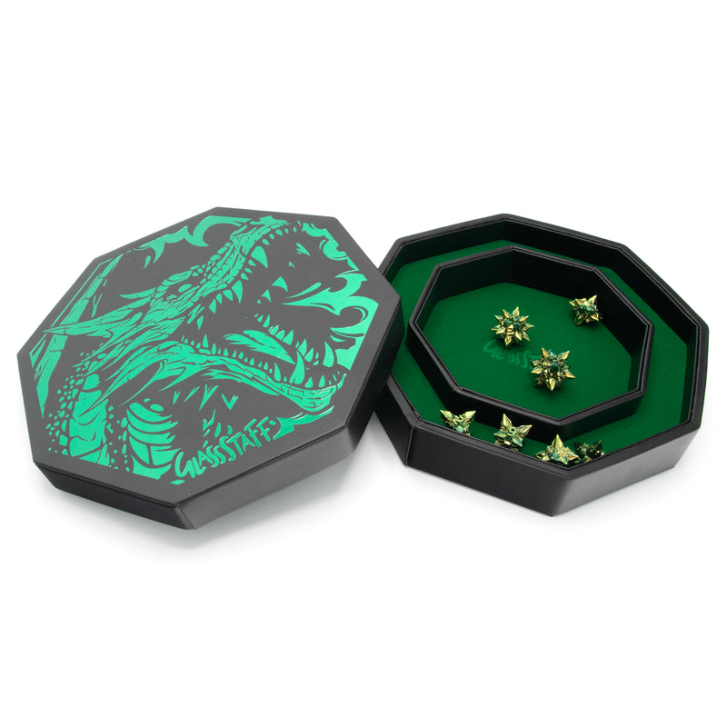 CritStones Dice Arena - Green Dragon