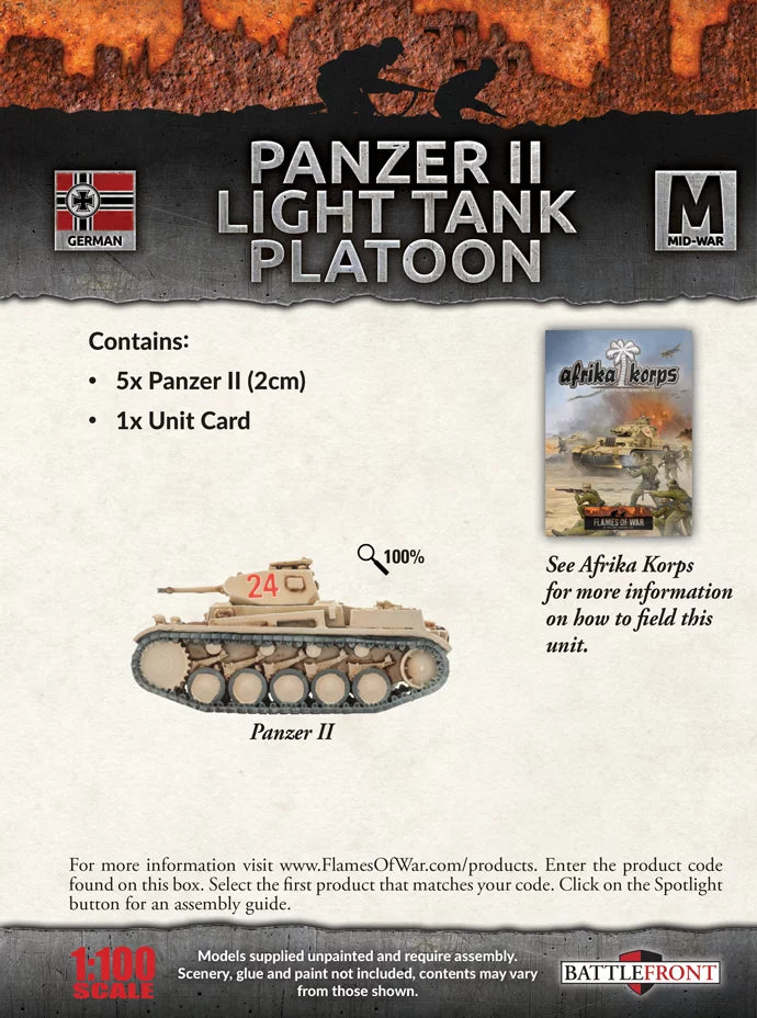 Panzer II Light Tank Platoon (GBX102)