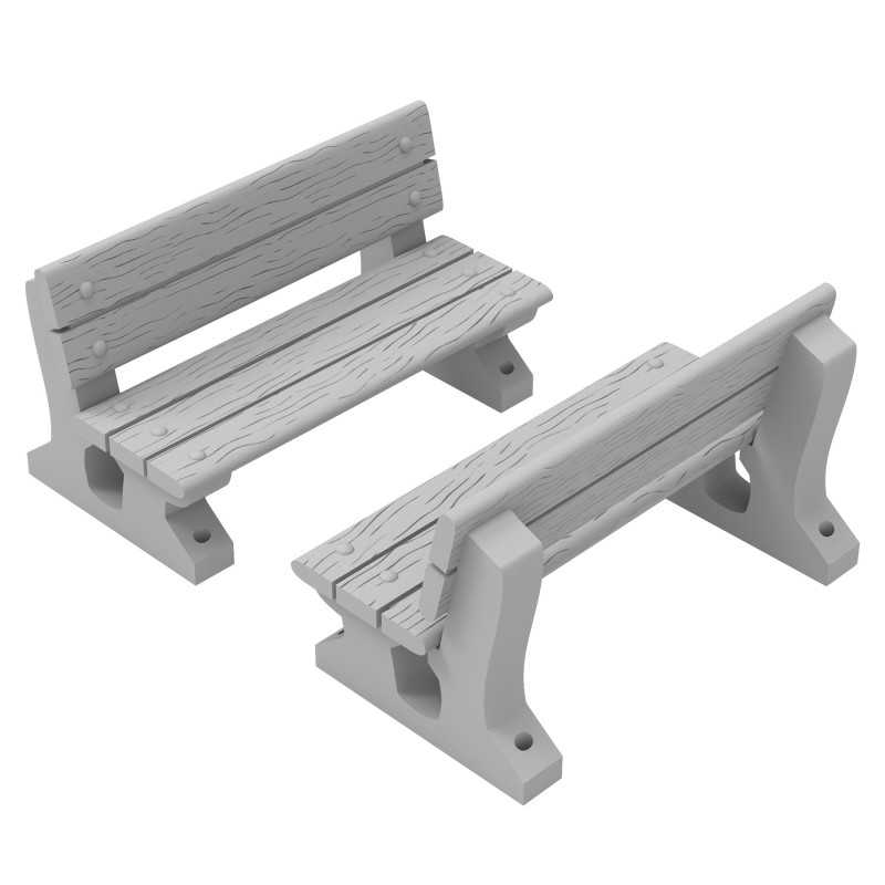 Park benches (Green Stuff World)
