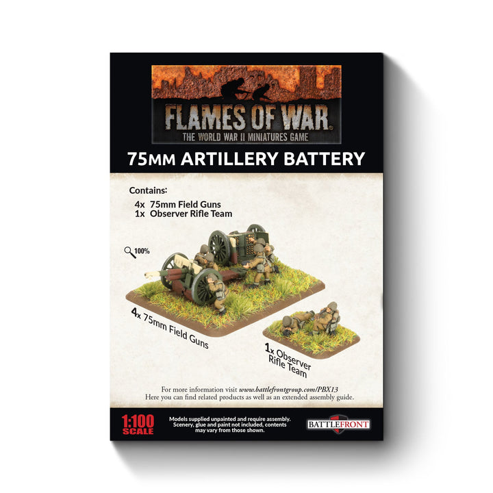 Flames of War: 75mm Artillery Battery (PBX13)