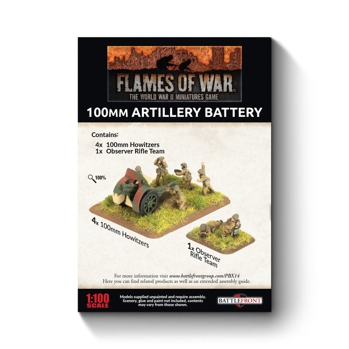 Flames of War: 100mm Artillery Battery (PBX14)