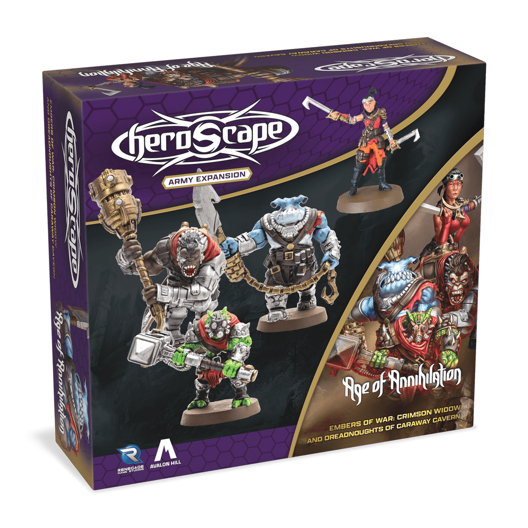 Heroscape: Crimson Widow and Dreadnoughts of Caraway Cavern Army Expansion