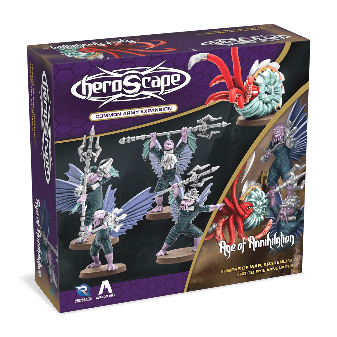 Heroscape: Gelryie Vanguards and Krakenling Common Army Expansion