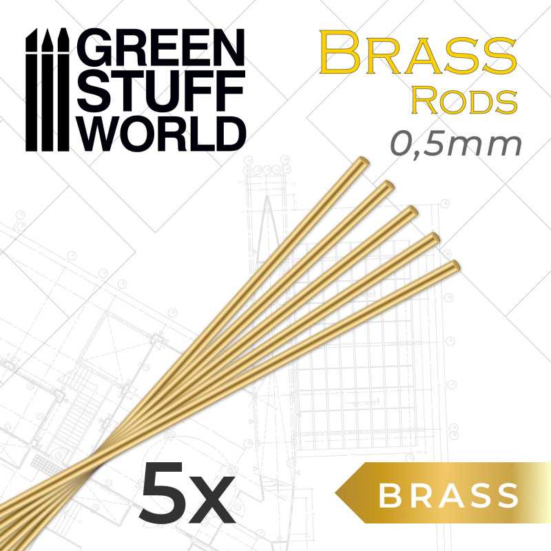 Pinning Brass Rods 0.5mm (Green Stuff World)