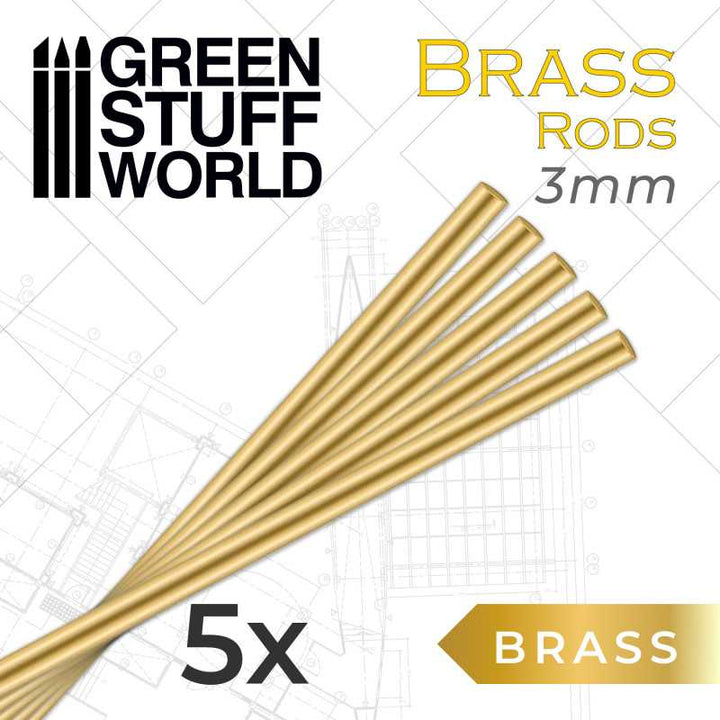 Pinning Brass Rods 3mm (Green Stuff World)