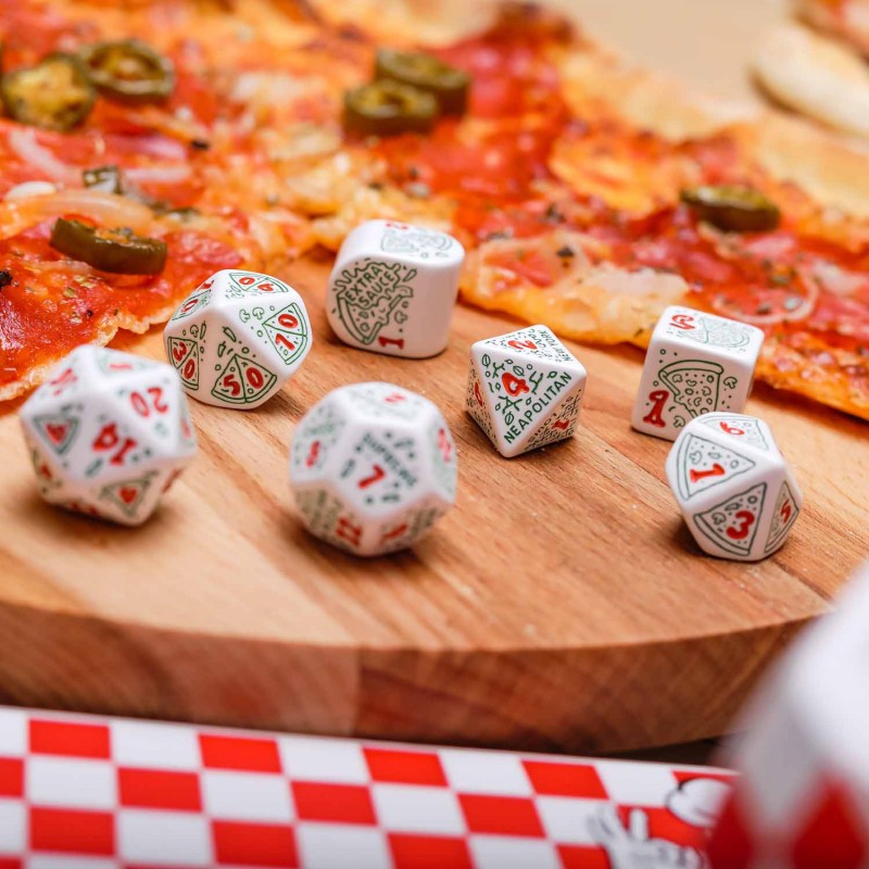 Pizza Dice Set: Pepperoni (Q-Workshop) (RPIZ02)