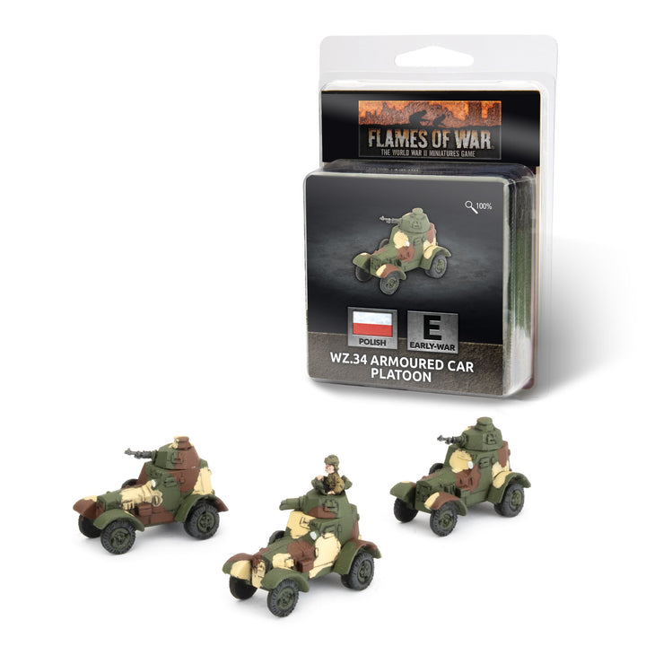 Flames of War: Wz.34 Armoured Car Platoon (PL300)