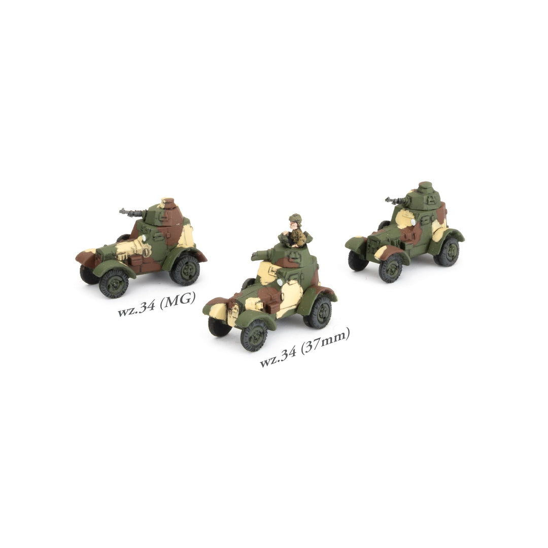 Flames of War: Wz.34 Armoured Car Platoon (PL300)