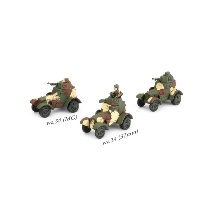 Flames of War: Wz.34 Armoured Car Platoon (PL300)