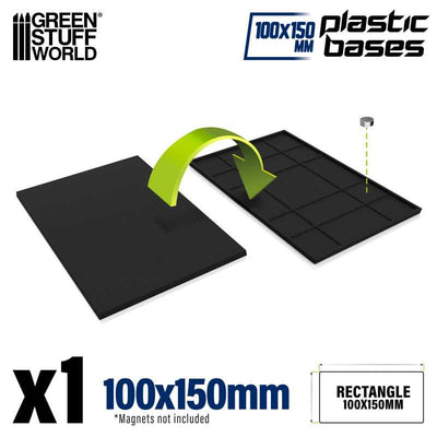 Plastic Rectangular Bases 100x150mm (Green Stuff World)