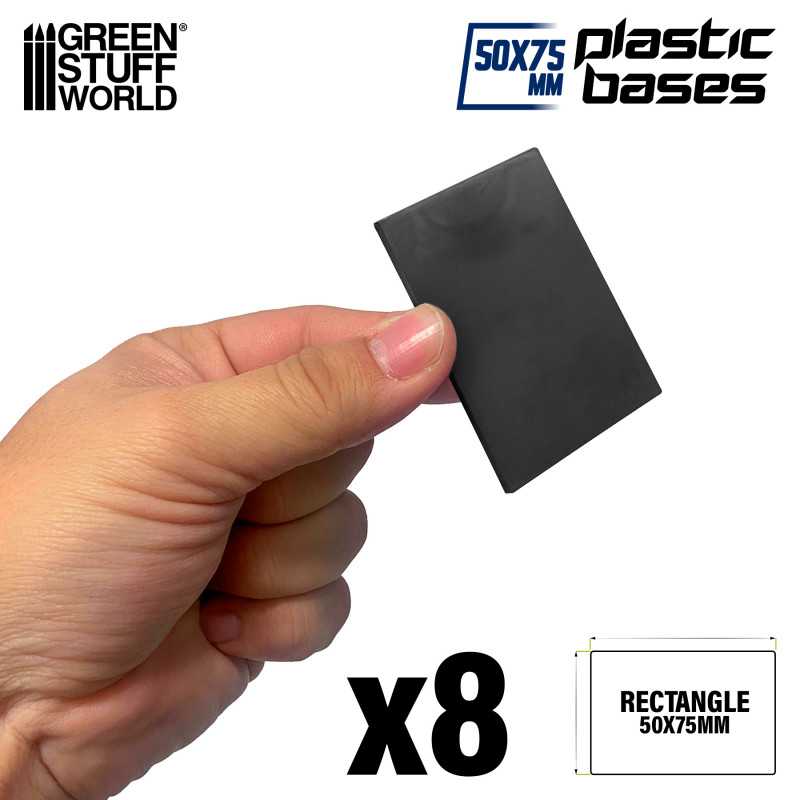 Plastic Rectangular Bases 50x75mm (Green Stuff World)