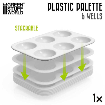 Plastic Rectangular Mixing Palette (Green Stuff World)