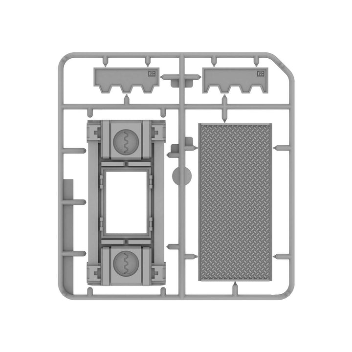 Plastic Sci-fi armored container (Pack x2) (Green Stuff World)