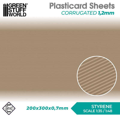 Plasticard - Corrugated (Green Stuff World)