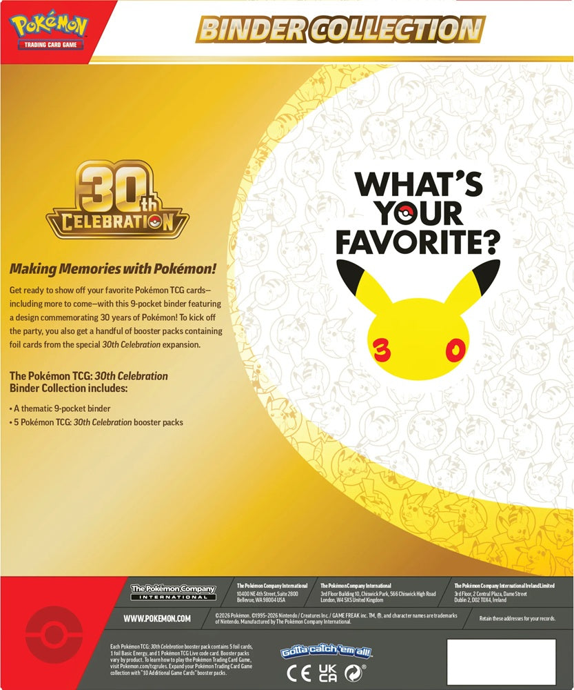 Pokemon TCG: ME05.5 30th Celebration - Binder Collection