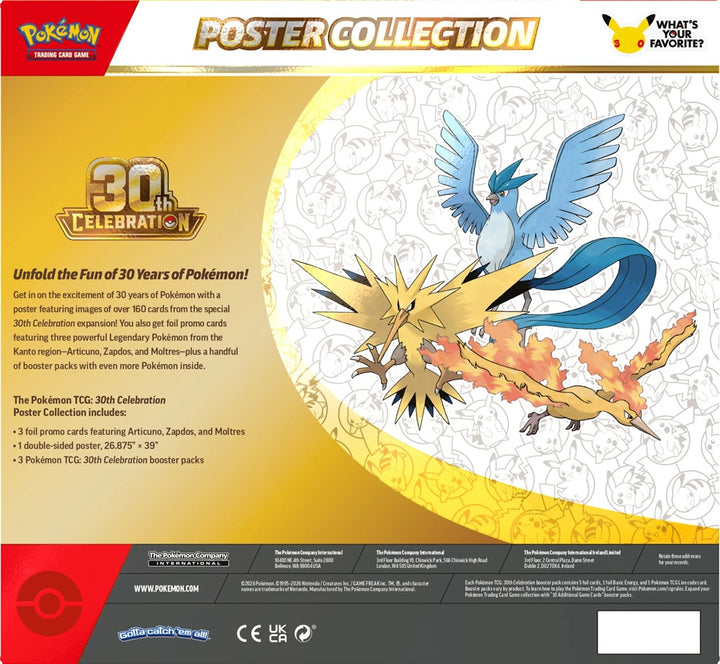 Pokemon TCG: ME05.5 30th Celebration - Poster Collection Box