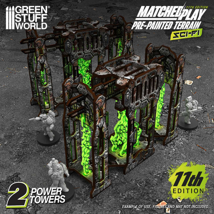 Pre-painted Power Towers 11th edition (Green Stuff World)
